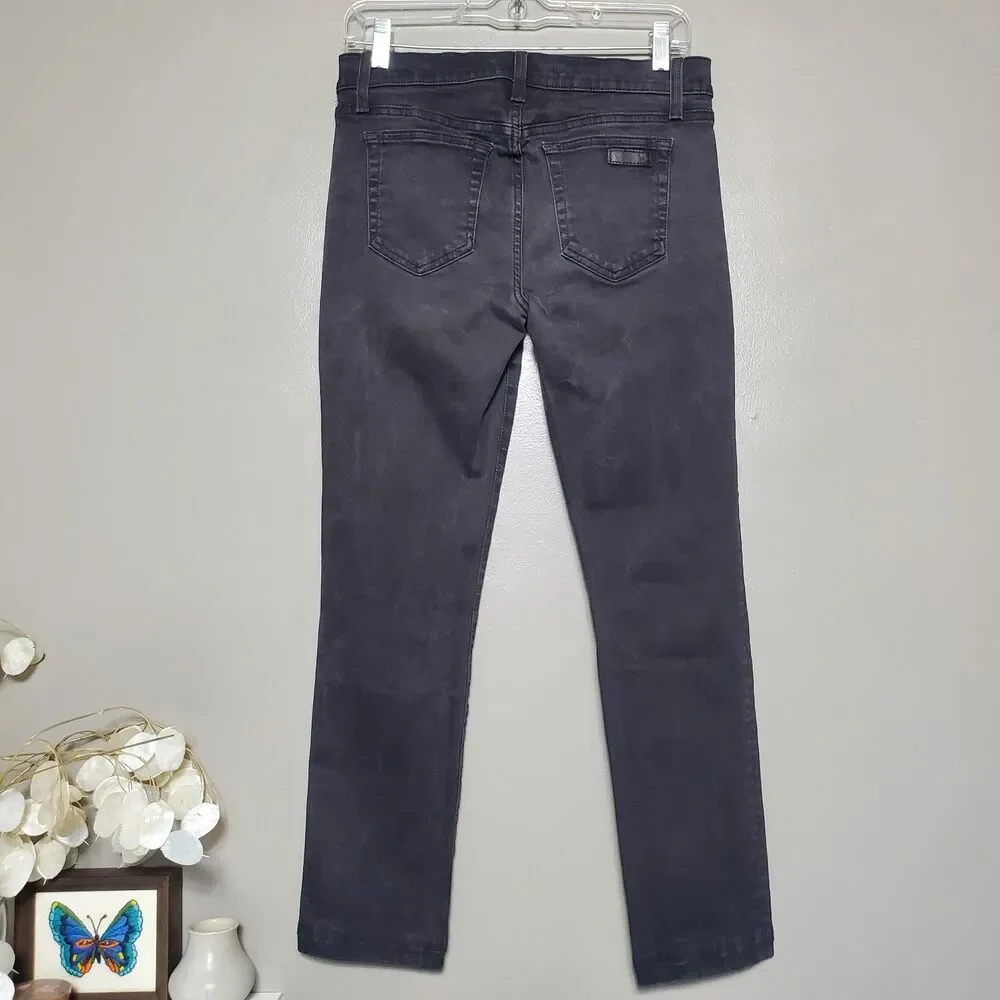 Joe's Jeans Straight Leg Jeans Womens Size 29 Faded Black Wash Stretch